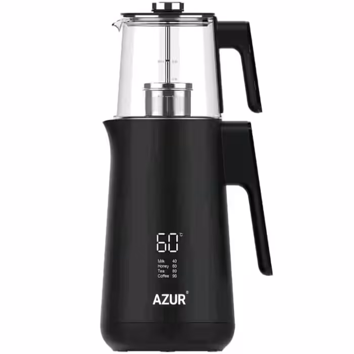 چای‌ساز آزور تحت لیسانس فرانسه AZUR مدل AZ-674TM - قدرت 1500 وات، مخزن 1.7 لیتری و صفحه  دیجیتال