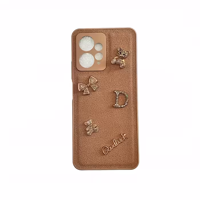 قاب گوشی شیائومی Xiaomi Note12 4G فانتزی عروسکی برجسته قهوه ای زنانه-دخترانه