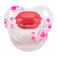 پستانک ارتودنسی وی کر مدل دسته دار شفاف چاپدار happy سایز 0-6 ماه کد P115 کودک
