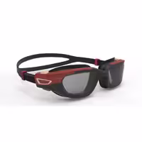عینک شنا نابایجی – دکتلون Nabaiji Swimming Goggles – Red / Black / Beige – Smoked Lenses – Size L – SPIRIT