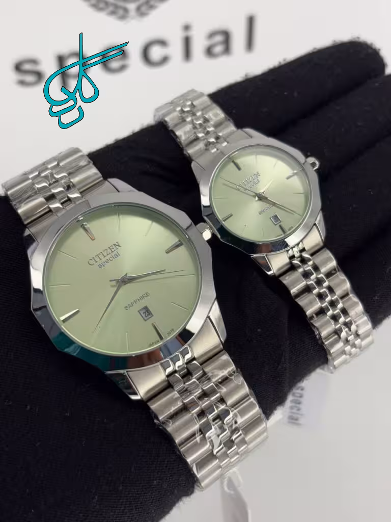 خرید ست ساعت زنانه و مردانه کلاسیک سیتیزن اسپشیال کیفیت عالی رنگ ثابت موتور ژاپن کد 2117435 - ردگل