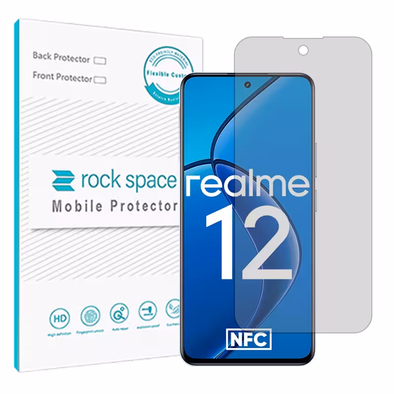 گلس ریلمی Realme 12 4G مدل نانو هیدروژل مات برند راک اسپیس کد S