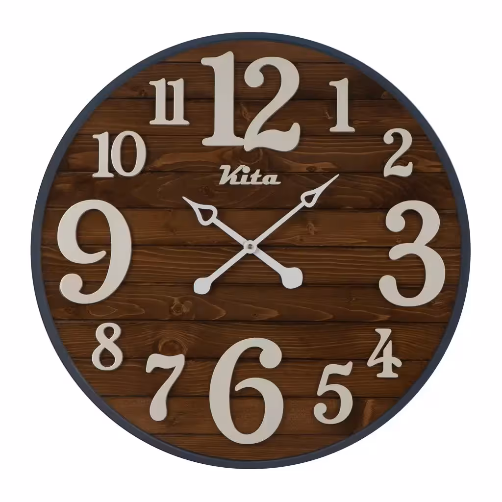 ساعت دیواری چوبی کد CKH632gm