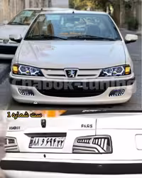 ست چراغ اسپرت پرشیا جلو i8راهنمادار و خطر آئودی سفید