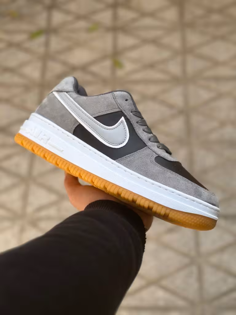 کتونی نایک ایر فورس زیره عطری طوسی مشکی ( 578 )