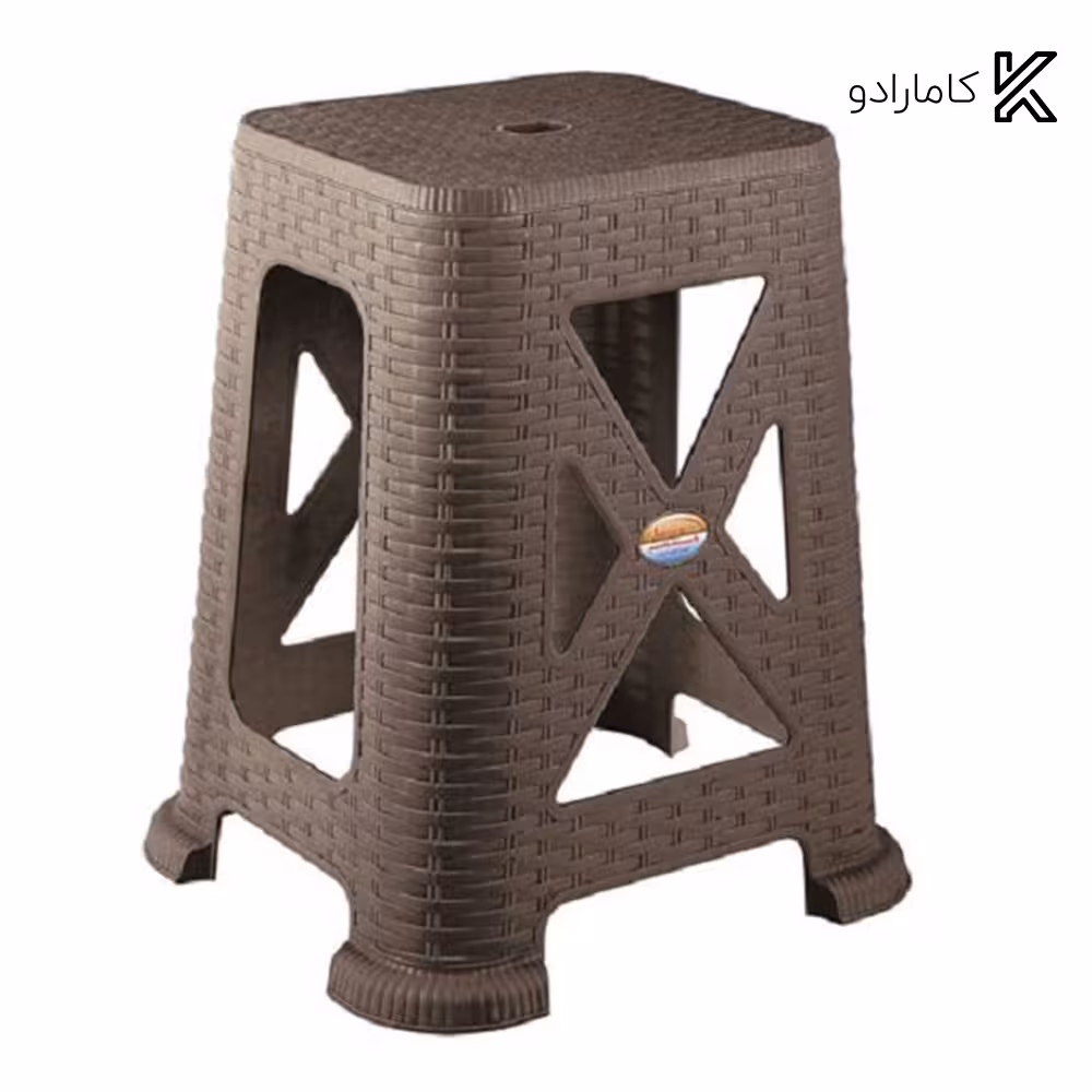 چهارپایه حصیری بلند ناصر پلاستیک کد 867 ( بسته 6 عددی )