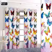 پرده تصویری طرح پروانه برند پرنا
