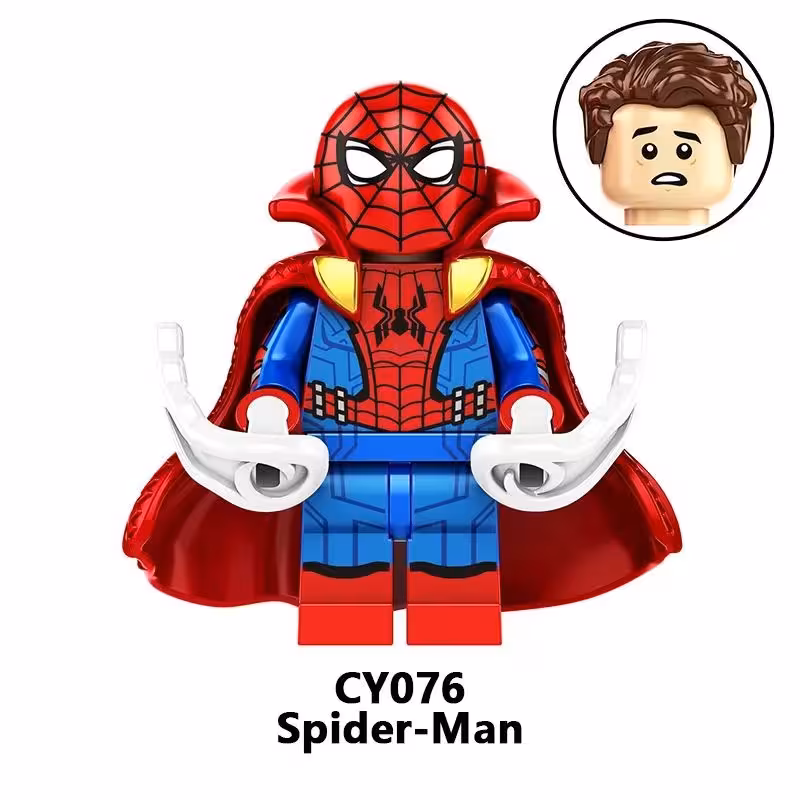 مینی فیگور لگو اسپایدرمن با شنل دکتر استرنج