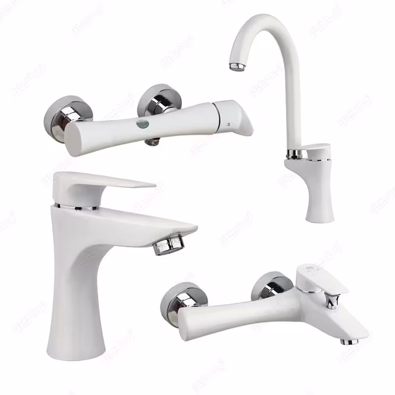 ست شیرآلات راسان مدل آتیس سفید