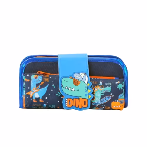 جامدادی رنگارنگ براق طرح دایناسور کد 6663