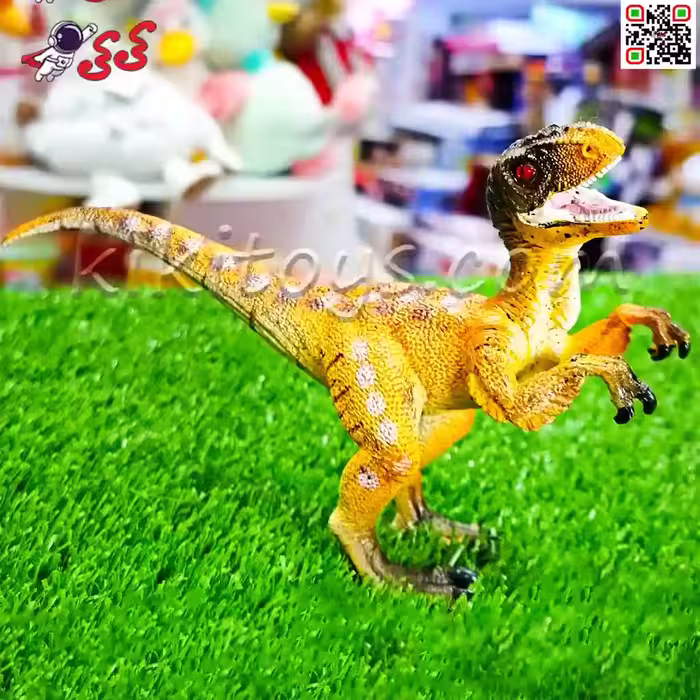 فیگور دایناسور ولاسیراپتور قهو ای اسباب بازی Velociraptor 5007