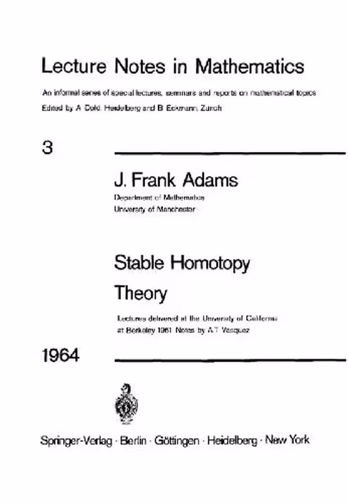 خرید و دانلود نسخه کامل کتاب Stable Homotopy Theory