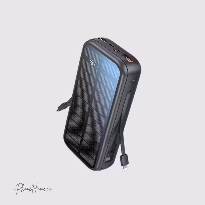 پاوربانک گرین 16000mAh مشکی مدل PD20W Solar 2 (8315)
