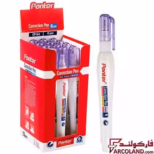 لاک غلط گیر قلمی پنتر مدل CP103 حجم 6ml بسته 12 عددی