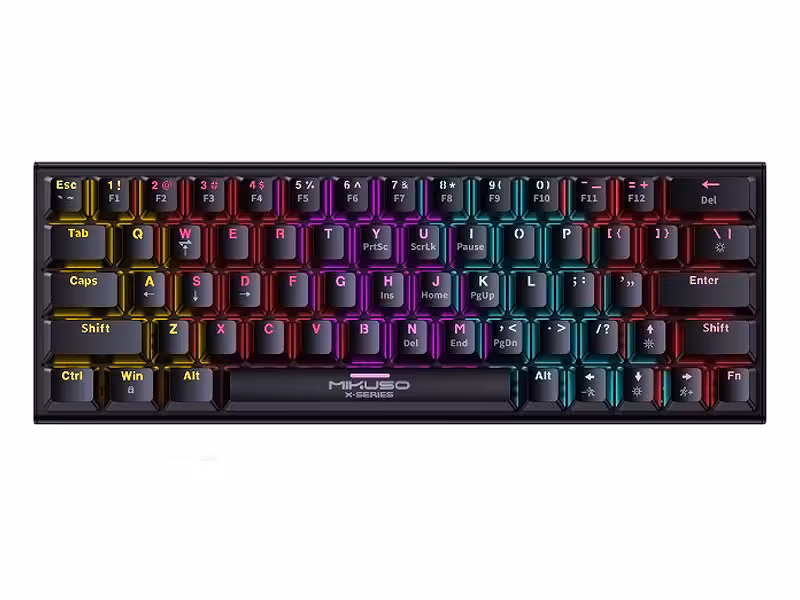 کیبورد گیمینگ مکانیکال میکاسو مدل XK-63