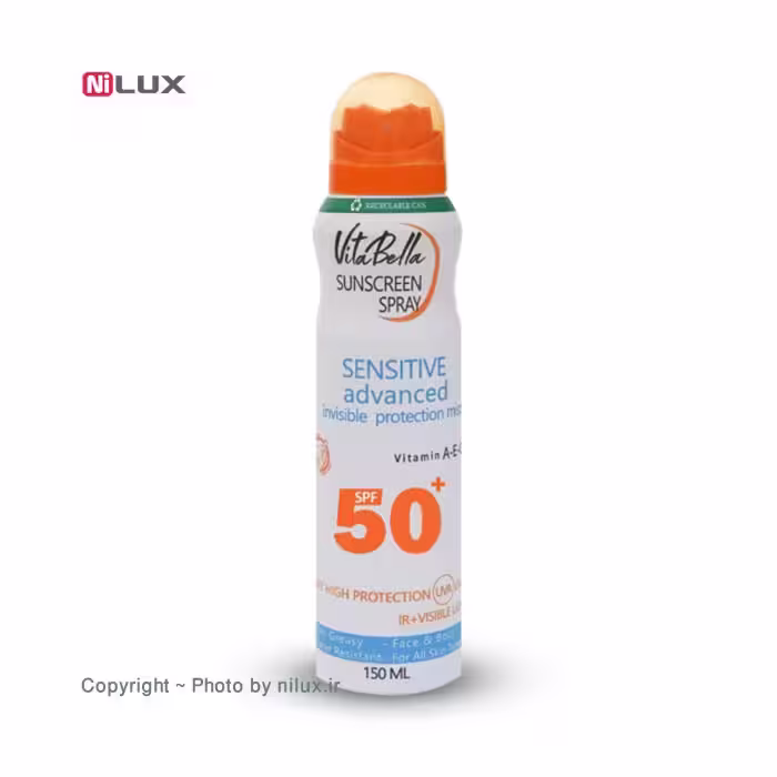 اسپری ضد آفتاب spf50 ویتابلا حجم 150 میلی لیتر