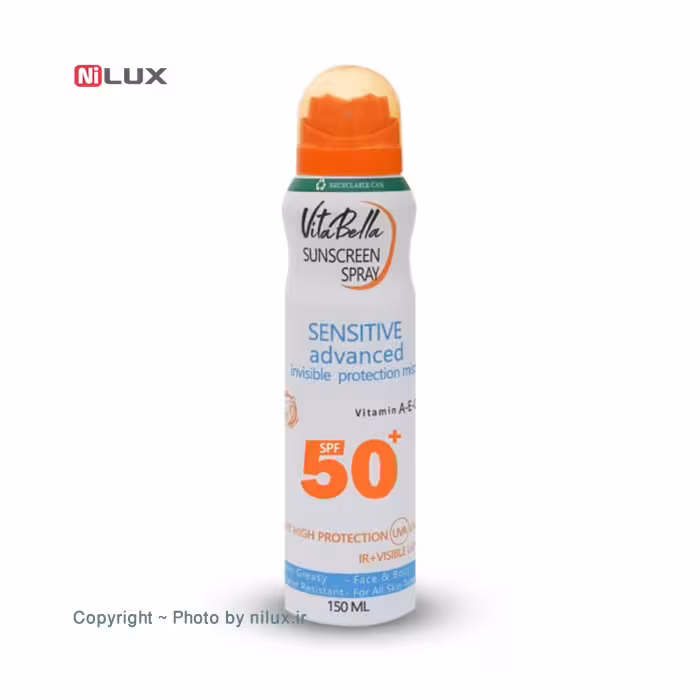 اسپری ضد آفتاب spf50 ویتابلا حجم 150 میلی لیتر