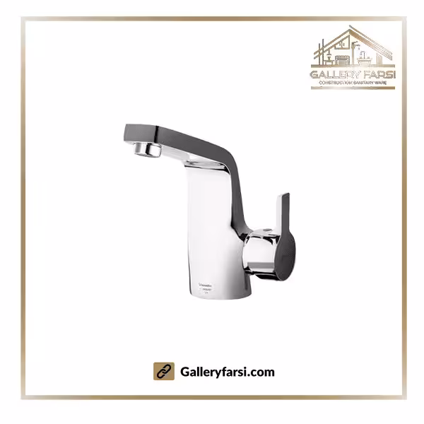 شیر روشویی شودر ثابت مدل راموند کروم