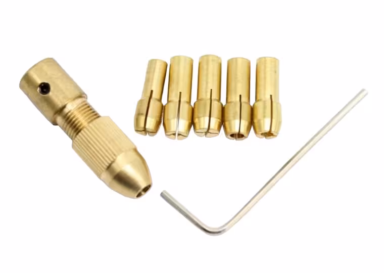 ست سه نظام پنج سر با قطر شافت 5mm و سایز مته 0.8 تا 3mm