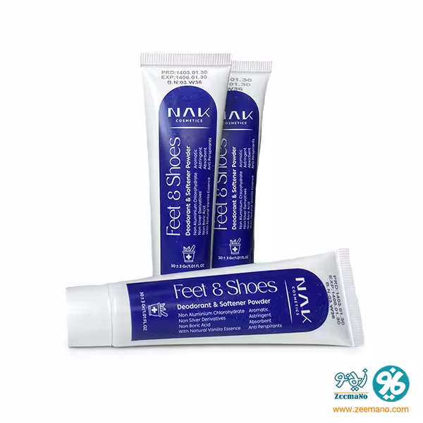 پودر بوگیر کفش تیوبی ناک در سایزبندی