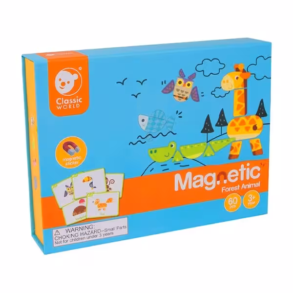 پازل مگنتی حیوانات جنگل کلاسیک ورد Classic World