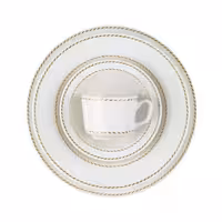 سرویس چینی 102 پارچه کامل میلانو سفید