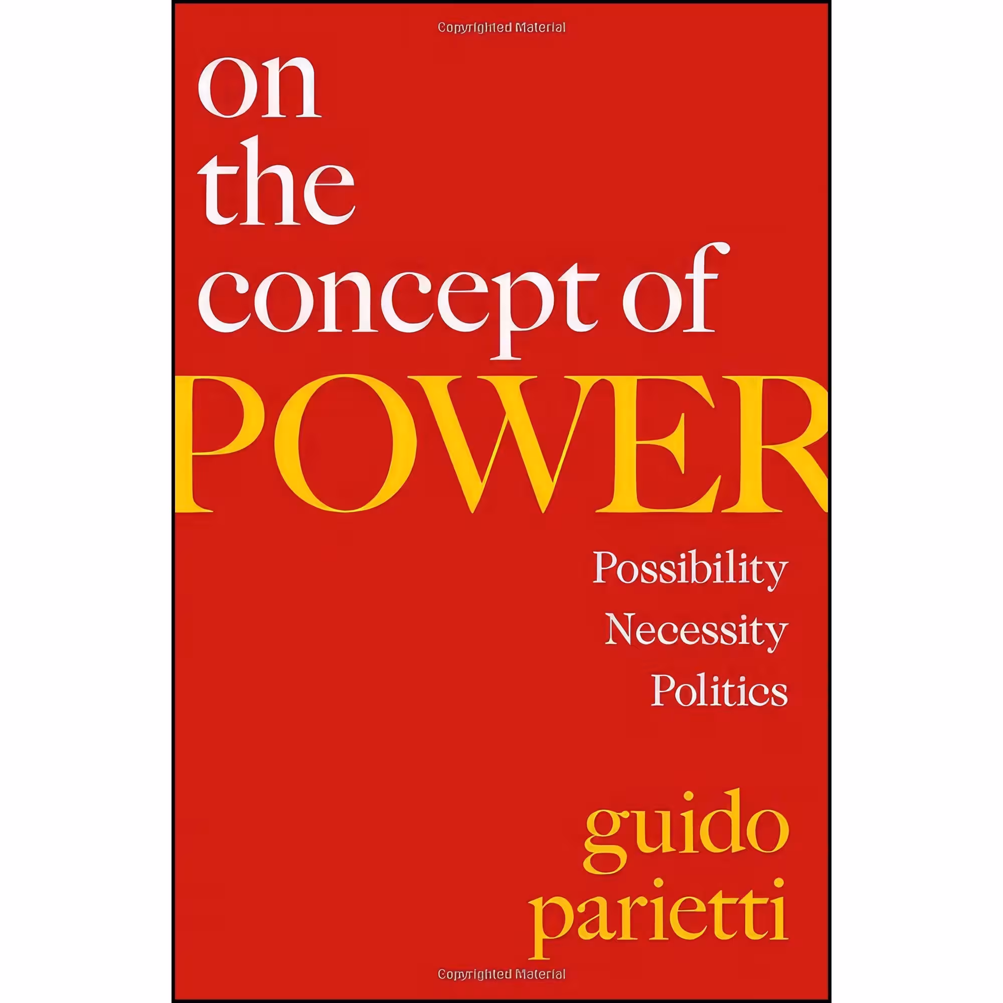 کتاب زبان اصلی On the Concept of Power اثر Guido Parietti and Steven Lukes