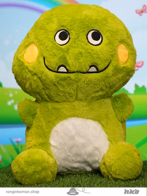 عروسک دایناسور توبغلی Smiling dinosaur doll