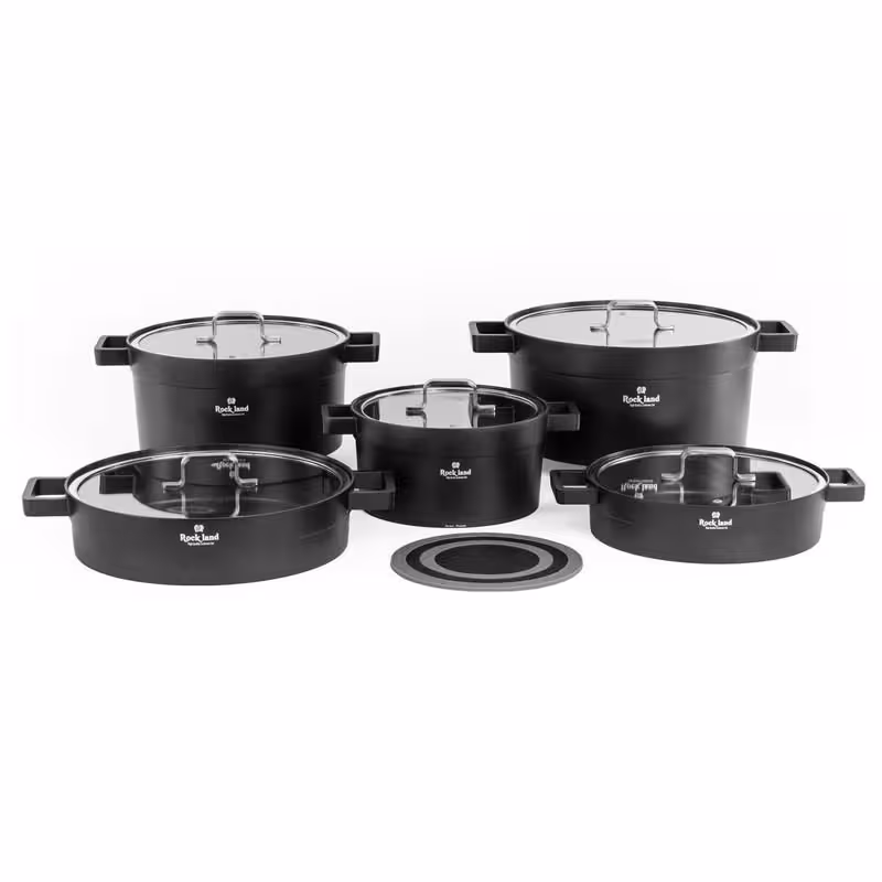 سرویس قابلمه و تابه گرانیتی 14 پارچه راکلند مدل تمیس کد 80001201