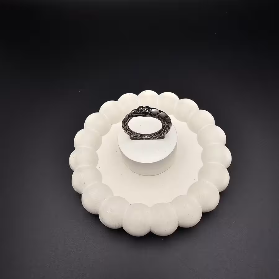 انگشتر استیل طرح مار مشکی