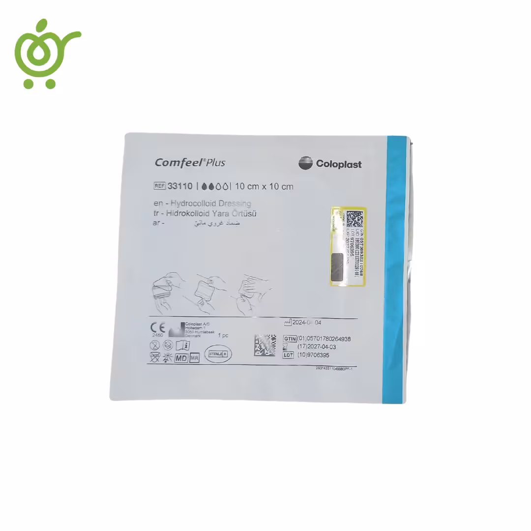 پانسمان کامفیل مربعی 10*10 کلوپلاست Comfeel Plus (3110) (تاریخ 2027/04/03) | فروشگاه اینترنتی سیب 115