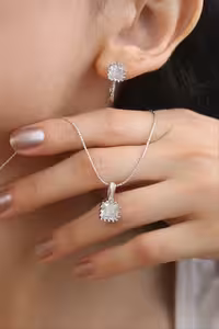 نیمست تک نگین جواهری کد 00562