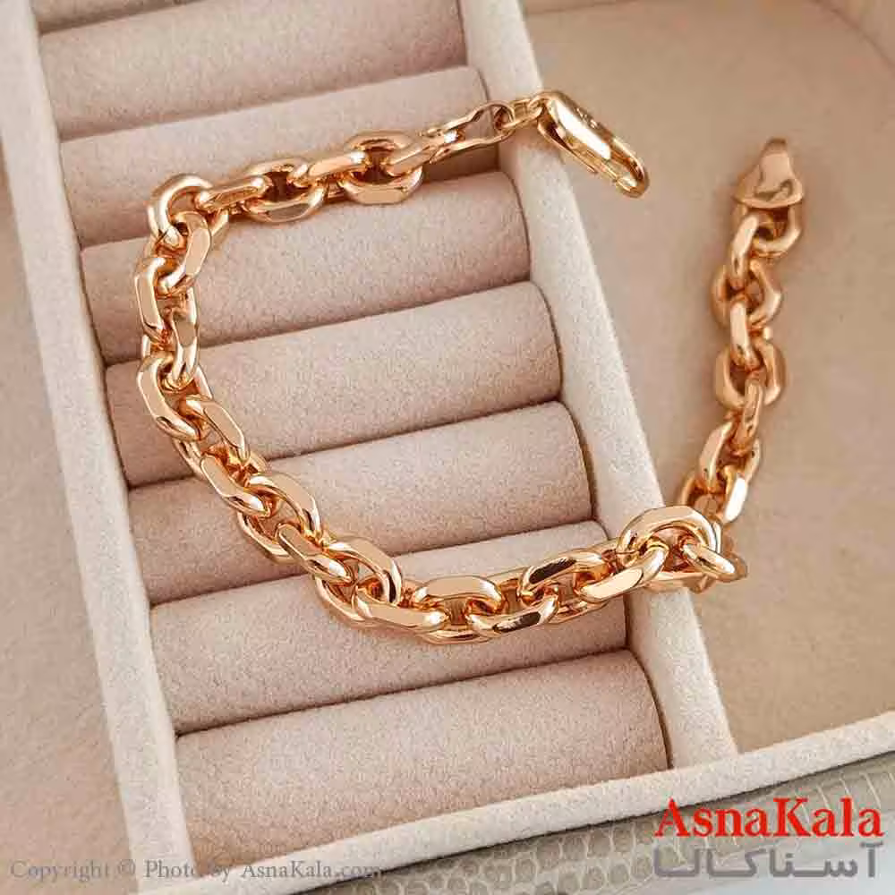 دستبند ژوپینگ طلایی کد DSB181475W