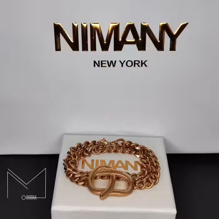 دستبند نیمانی استیل