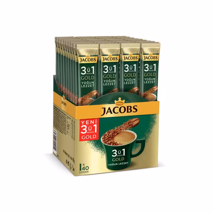پودر قهوه فوری جاکوبز مدل Yoğun lezzet بسته 40 عددی