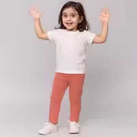 شلوار راحتی دخترانه مون‌سا مدل 599180 رنگ گلبهی