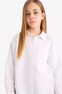 شومیز دخترانه سفید دفکتو