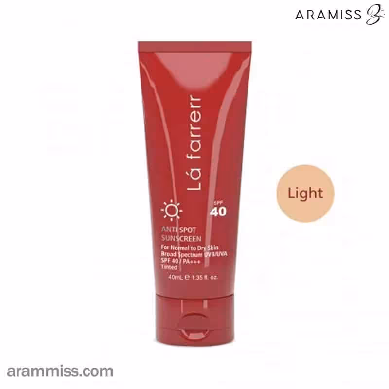 کرم ضد آفتاب مخصوص پوست های خشک و معمولی رنگ روشن