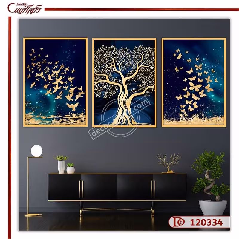 تابلو سه تکه مدرن L120334