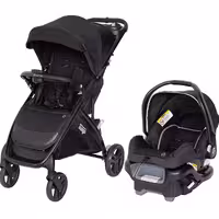 سرویس چندتکه کالسکه آمریکایی babytrend اورجینال رنگ مشکی با بیس کریر فیکس