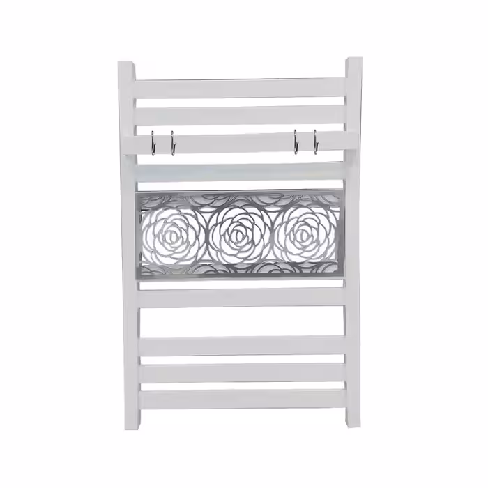 رادیاتور حوله خشک کن هاتیپس مدل آلومینیومی رز 50*80 سفید نقره ای