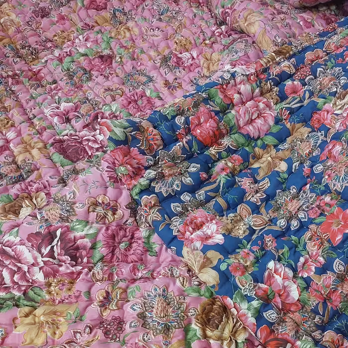 لحاف کرسی با پنبه کلوزه دست دوز و ریز دوخت