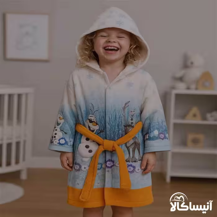 حوله پالتویی کودک برق لامع مدل جونیور