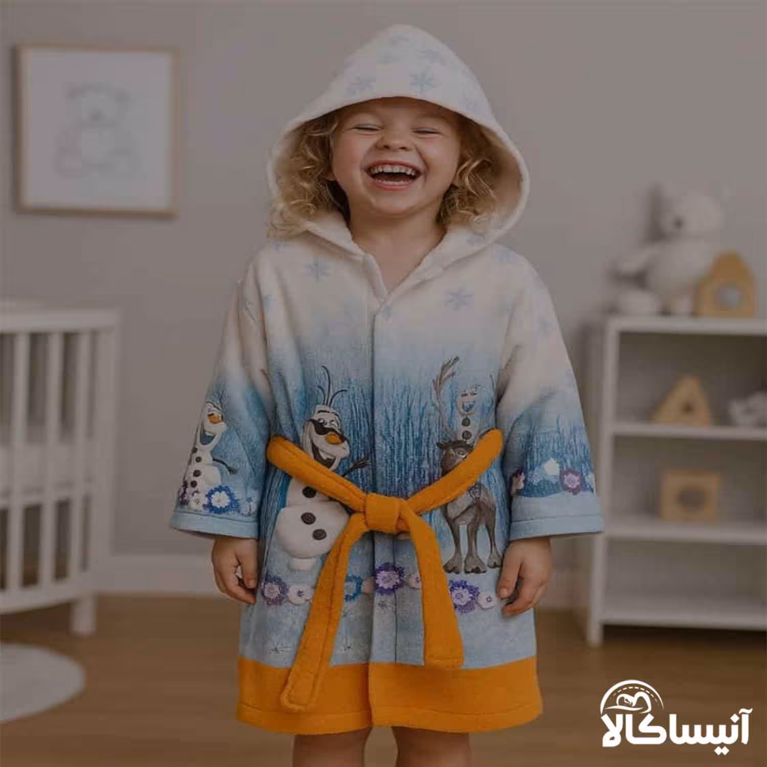 حوله پالتویی کودک برق لامع مدل جونیور