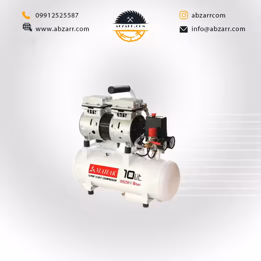 کمپرسور 10 لیتری بدون روغن محک مدل HSU550-10L (( اقساط یک ساله ))