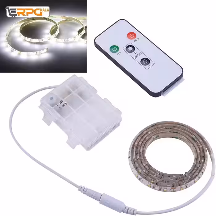 نوار LED سفید 50 سانتی SUMAITech | باتری خور با ریموت کنترل