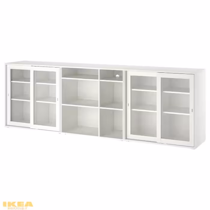 قفسه با درهای شیشه ای مدل VIHALS | برند ایکیا | ارسال 15 الی 20 روز کاری