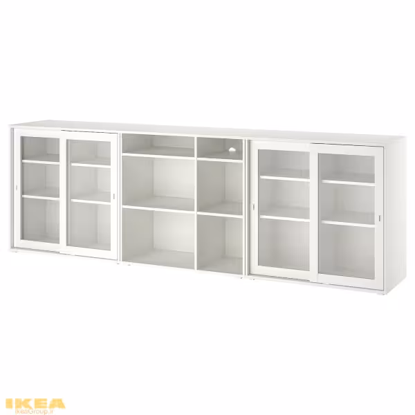 قفسه با درهای شیشه ای مدل VIHALS | برند ایکیا | ارسال 15 الی 20 روز کاری