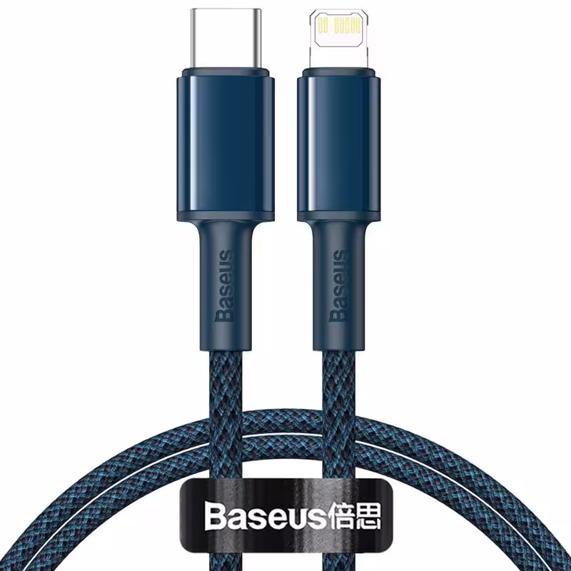 کابل تبدیل فست شارژ Baseus CATLGD Type-C to Lightning 3A PD 20W 1m