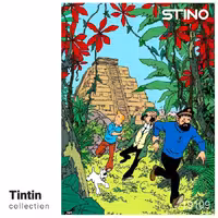 پازل شیشه ای استینو 1000 تکه طرح تن تن (کد 19109)،(باجعبه)